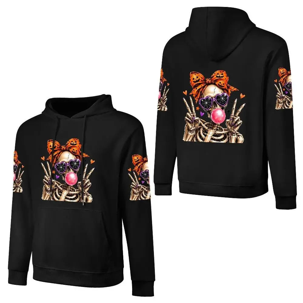 Cozy Halloween Graphic Hoodie for Unisex Fall Fashion by Inkedjoy