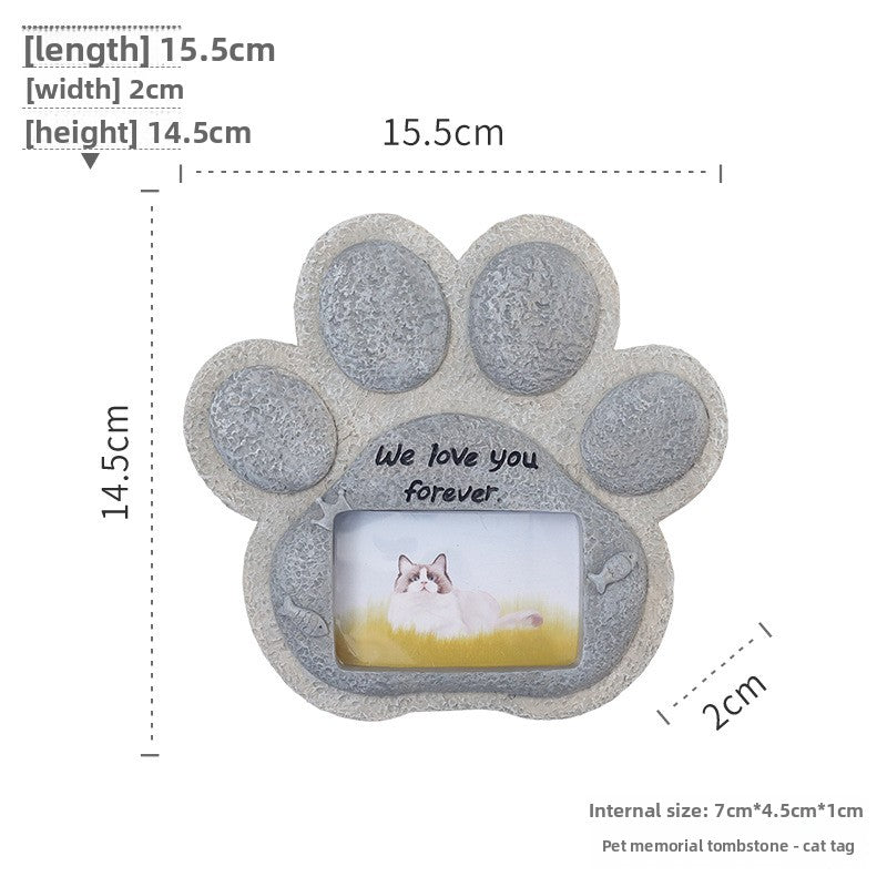 Garden Pet Tribute Stone for Dog and Cat Memorials - Cherished Harbor Gifts