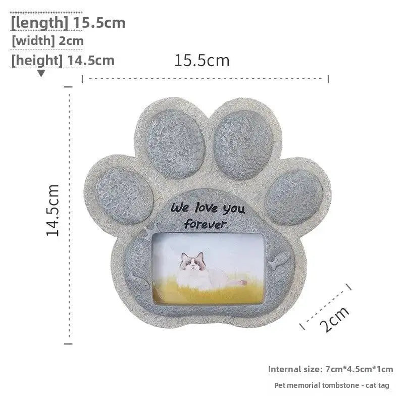 Garden Pet Tribute Stone for Dog and Cat Memorials by TED