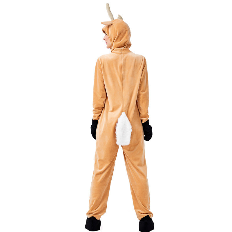 Women's Reindeer Onesie for Christmas Cosplay and Fun - Cherished Harbor Gifts