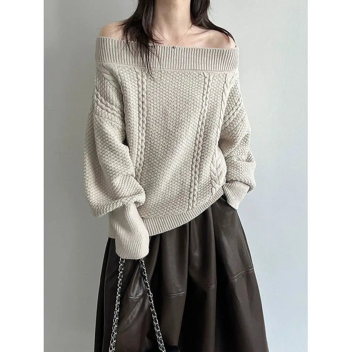 Cozy Chunky Knit Sweater Women for Fall and Winter Style by TED