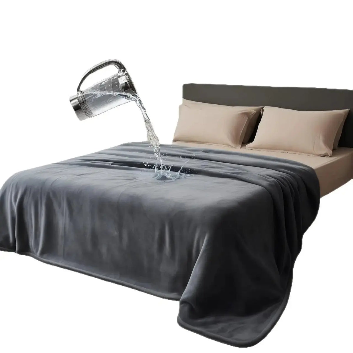 Waterproof Flannel Blanket for Couples and Pet Lovers by TED