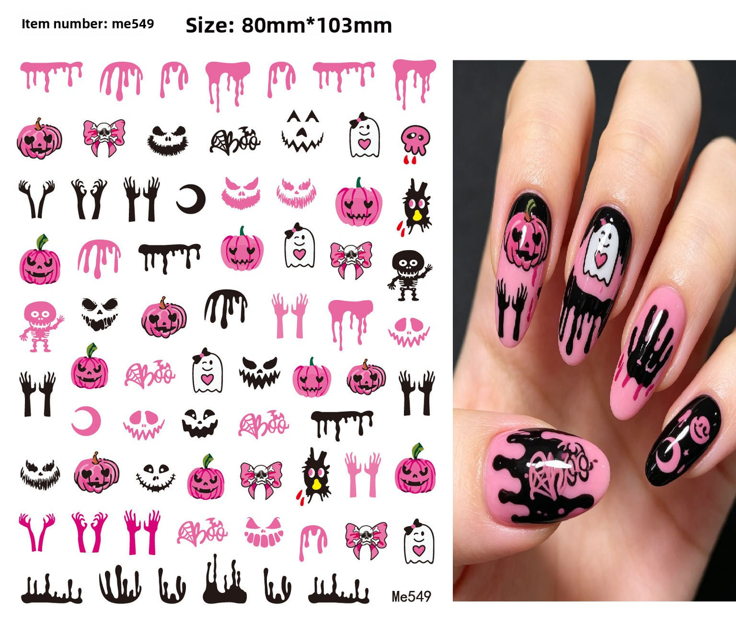 Halloween Nail Art Stickers for Spooky DIY Nail Designs - Cherished Harbor Gifts