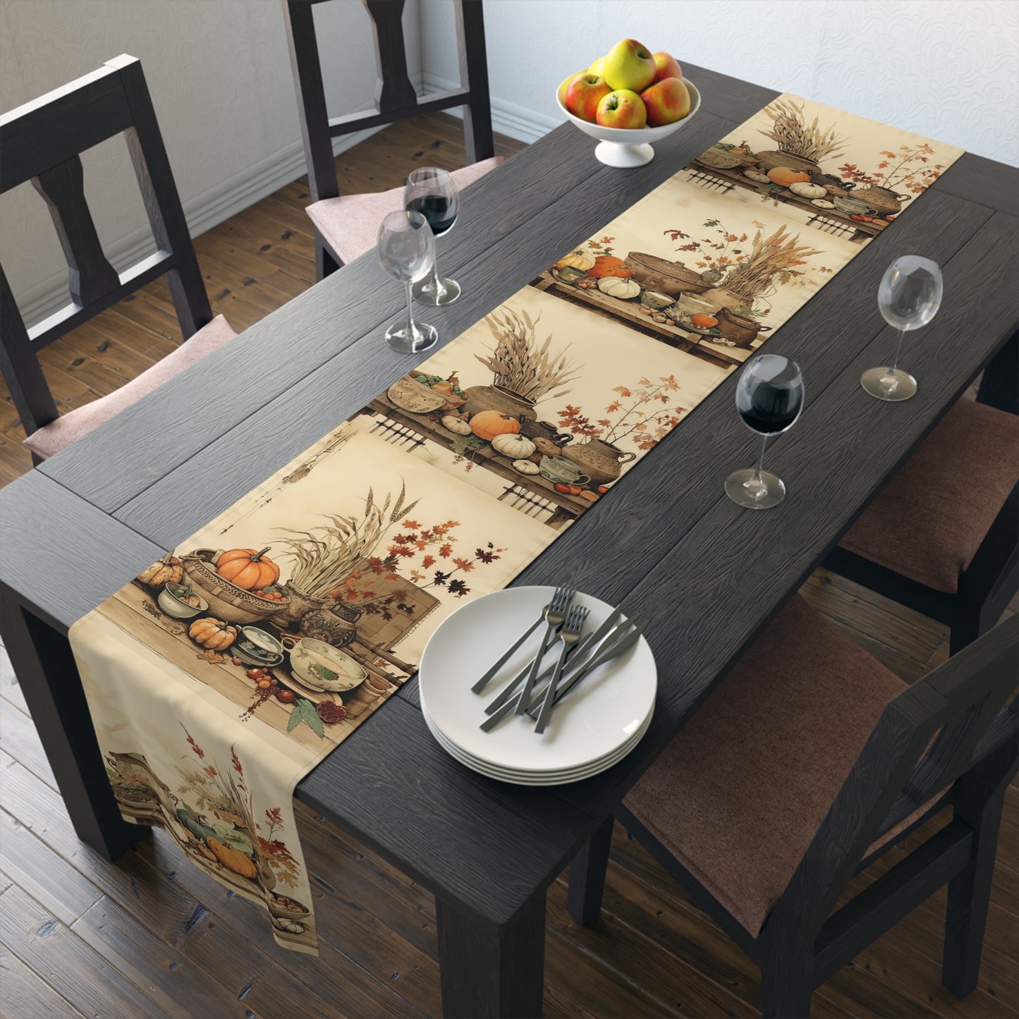 Vintage Pumpkin Thanksgiving Table Decor for Autumn Dining - Cherished Harbor Gifts