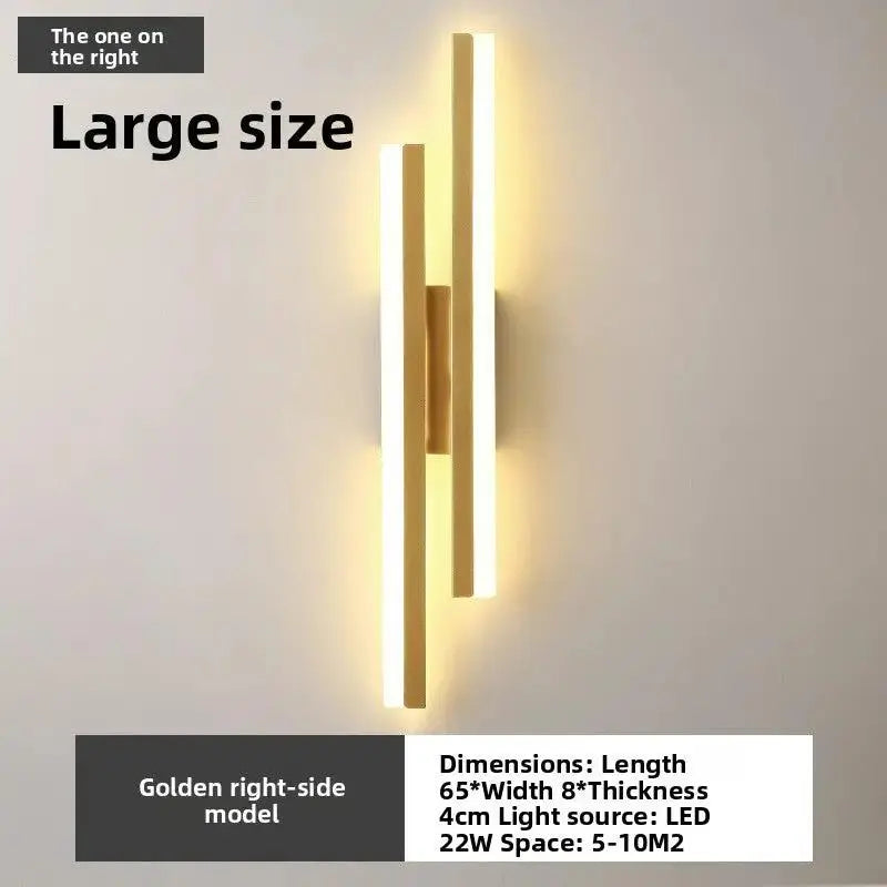 Modern Minimalist LED Wall Lamp | 3-Color Bedroom & Hallway Light by TED