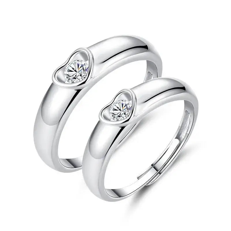 Adjustable Couple Rings - Matching Promise Rings for Couples by CHG-IJ