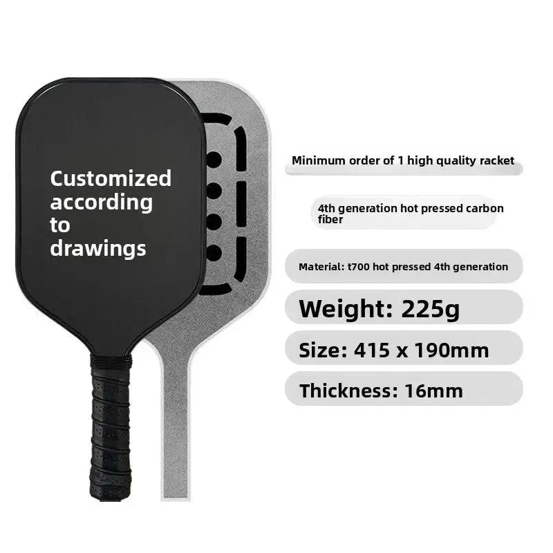 Custom Personalized Pickleball Paddle - Carbon Fiber Racket by TED