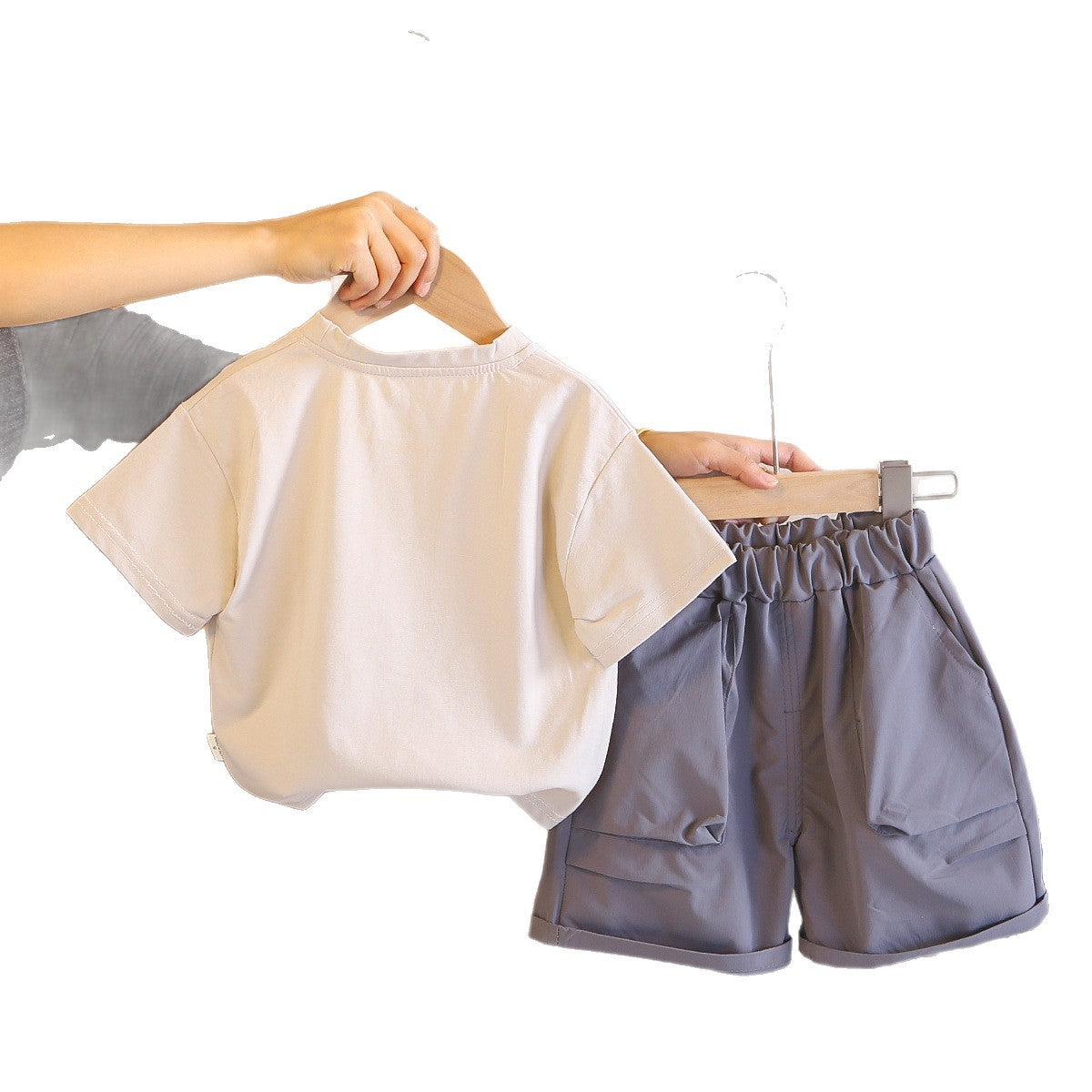 Boys Cotton Two Piece Outfit for Summer Casual Wear - Cherished Harbor Gifts