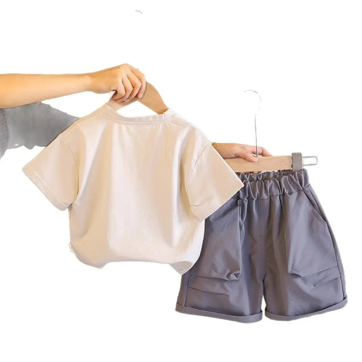 Boys Cotton Two Piece Outfit for Summer Casual Wear by eprolo