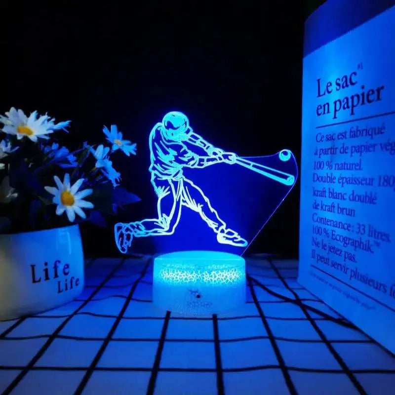Illuminate Dreams with the 3D LED Sports Night Light by TED