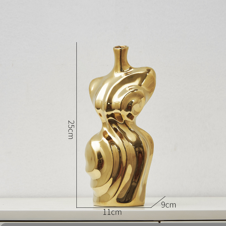 Abstract Woman Body Ceramic Vase modern body vase - Cherished Harbor Gifts