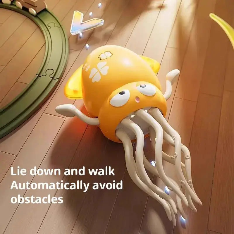 Interactive Dancing Octopus Toy with Lights, Music & Obstacle Avoidance by EPR