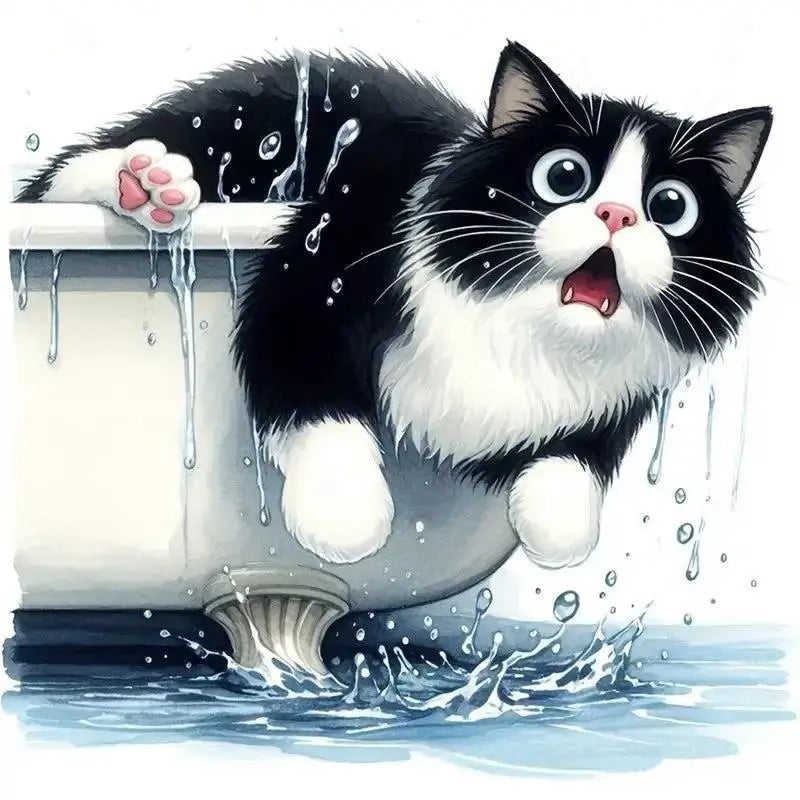 Transform Your Space with Our DIY Diamond Painting Kit: Cat and Bird Design by TED