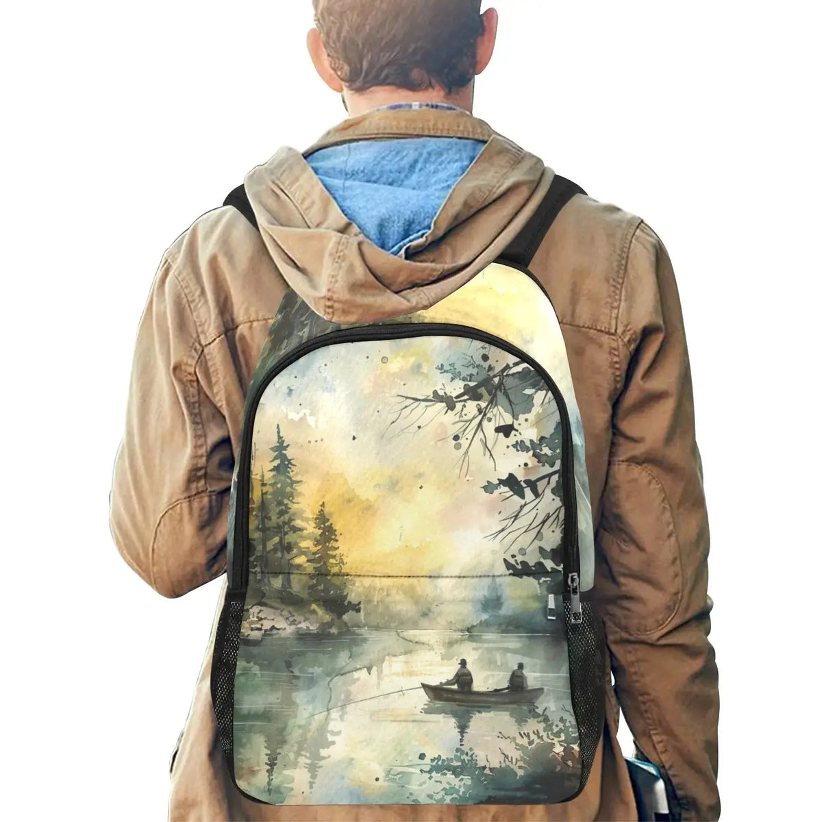 Durable Waterproof Fishing Backpack for Hiking and Travel by INKJ