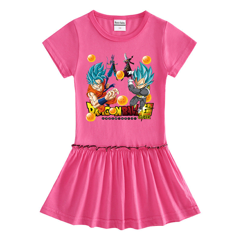 Toddler Girls Summer Dress - Soft Cotton Short Sleeve Style - Cherished Harbor Gifts
