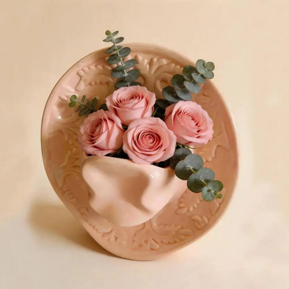 Handmade Porcelain Flower Vase for Rustic Home Decor by TED