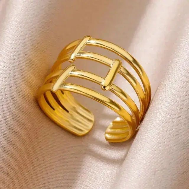 Stylish Gold Tone Ring Men for Fashion and Gifts by EPR