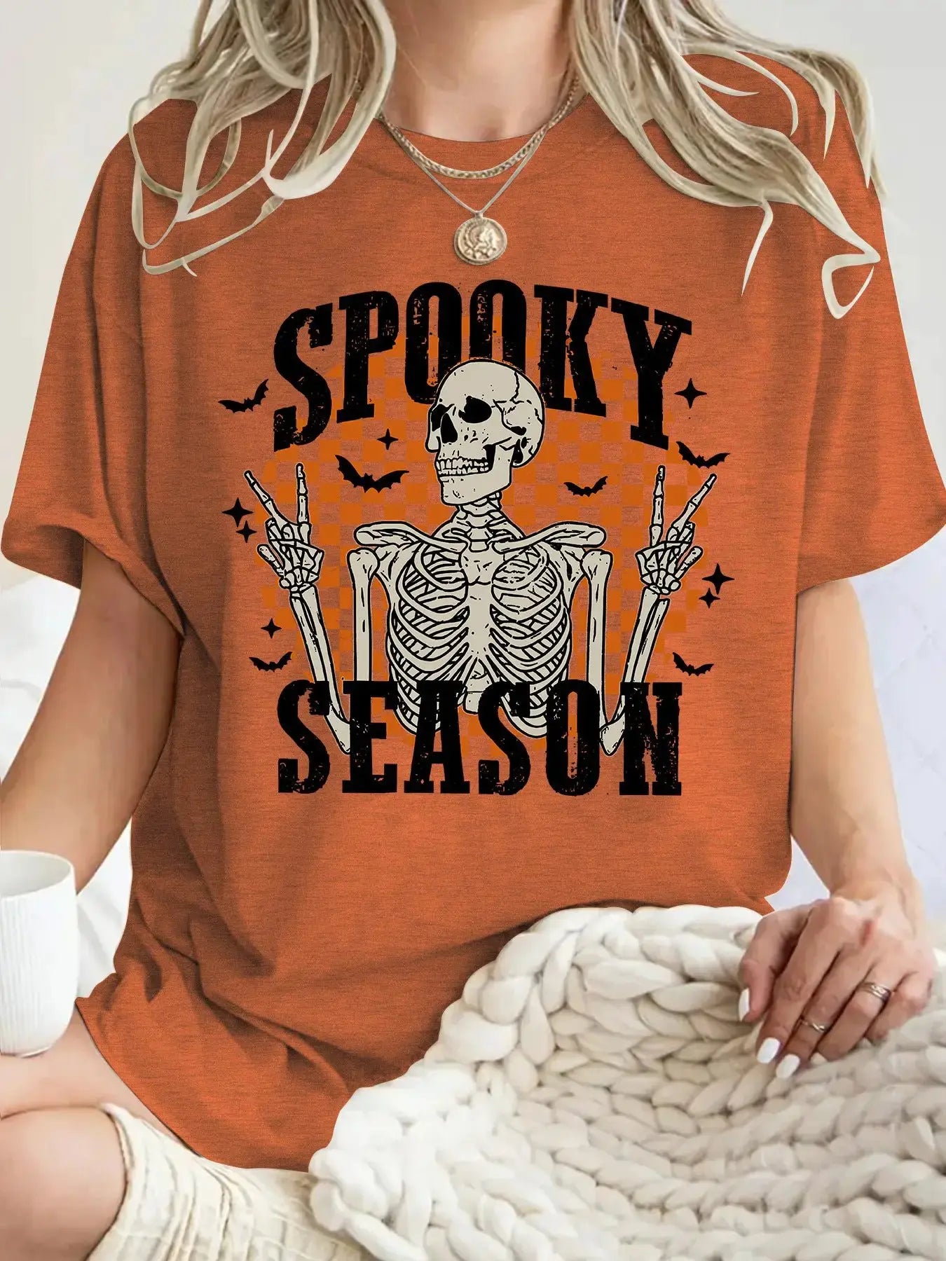 Women’s Stylish Halloween Graphic T-Shirt for Women - Spooky Tee by EPR