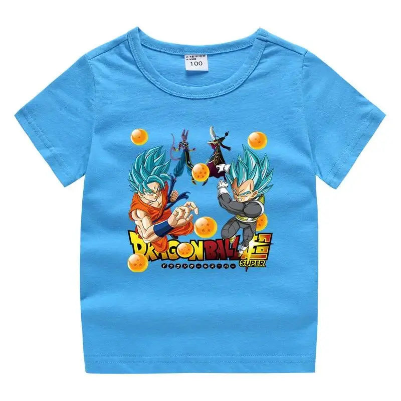 Unisex Kids Graphic Tee - Cartoon Animal Summer T-Shirt by eprolo