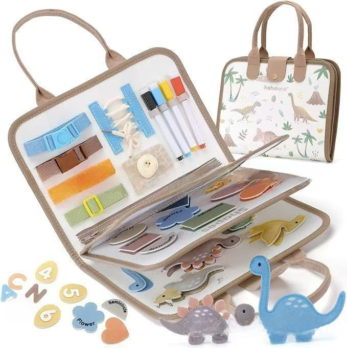 Montessori Sensory Activity Board for Toddler Learning Fun - Cherished Harbor Gifts