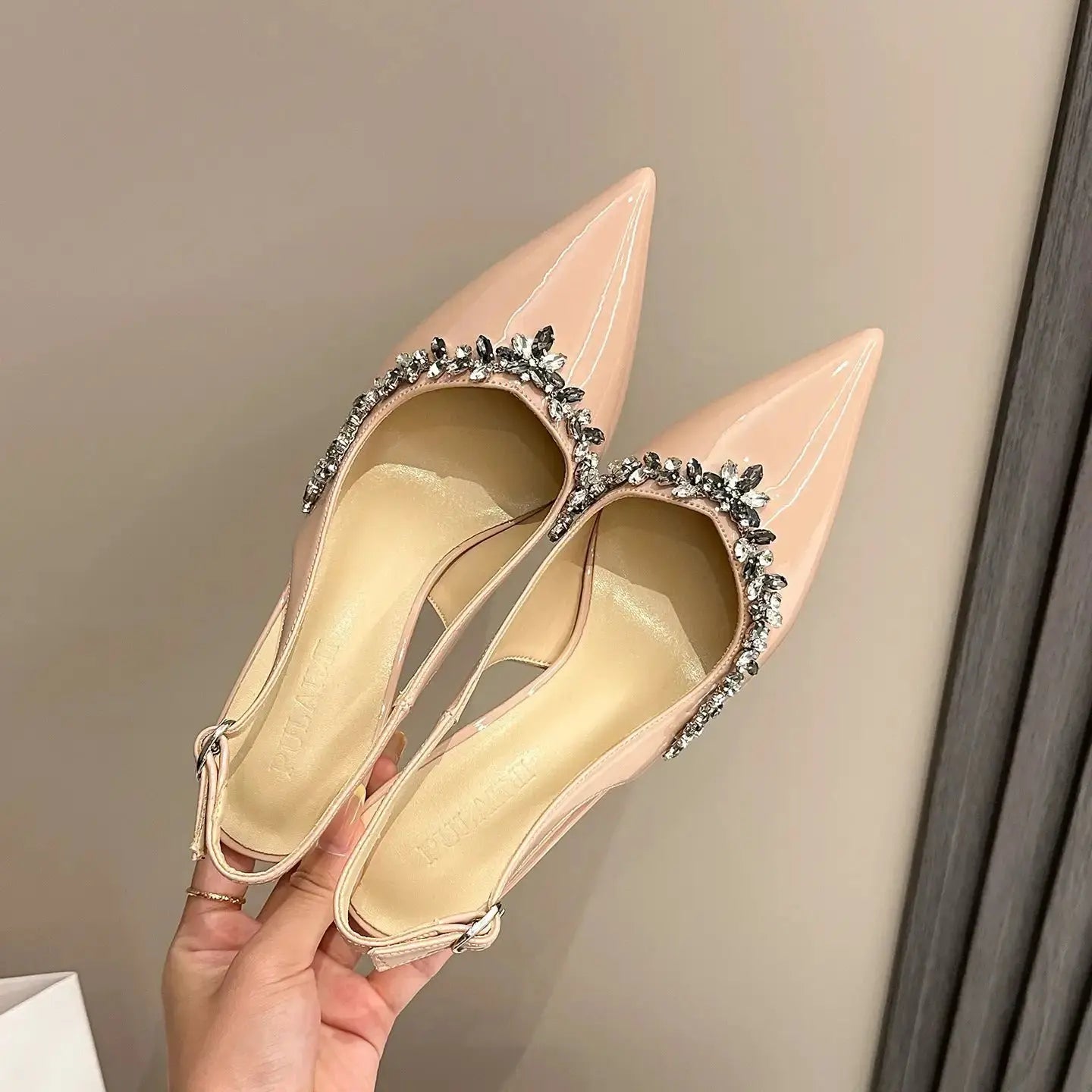 Elegant Rhinestone Mule Heels for Stylish Women by TED