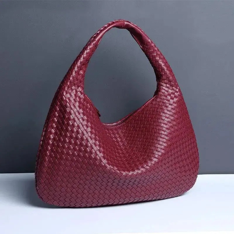 Women's Woven Crescent Handbag | Braided Shoulder & Underarm Bag by TED