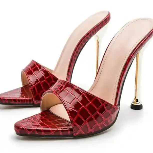 Stylish Snake Print Wedge Sandals for Summer Elegance by TED