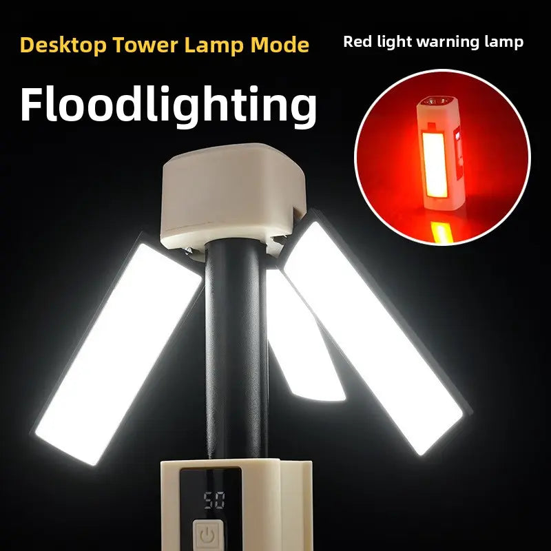 1500LM Rechargeable LED Camping Light | Foldable Magnetic Work & Emergency Lantern by TED