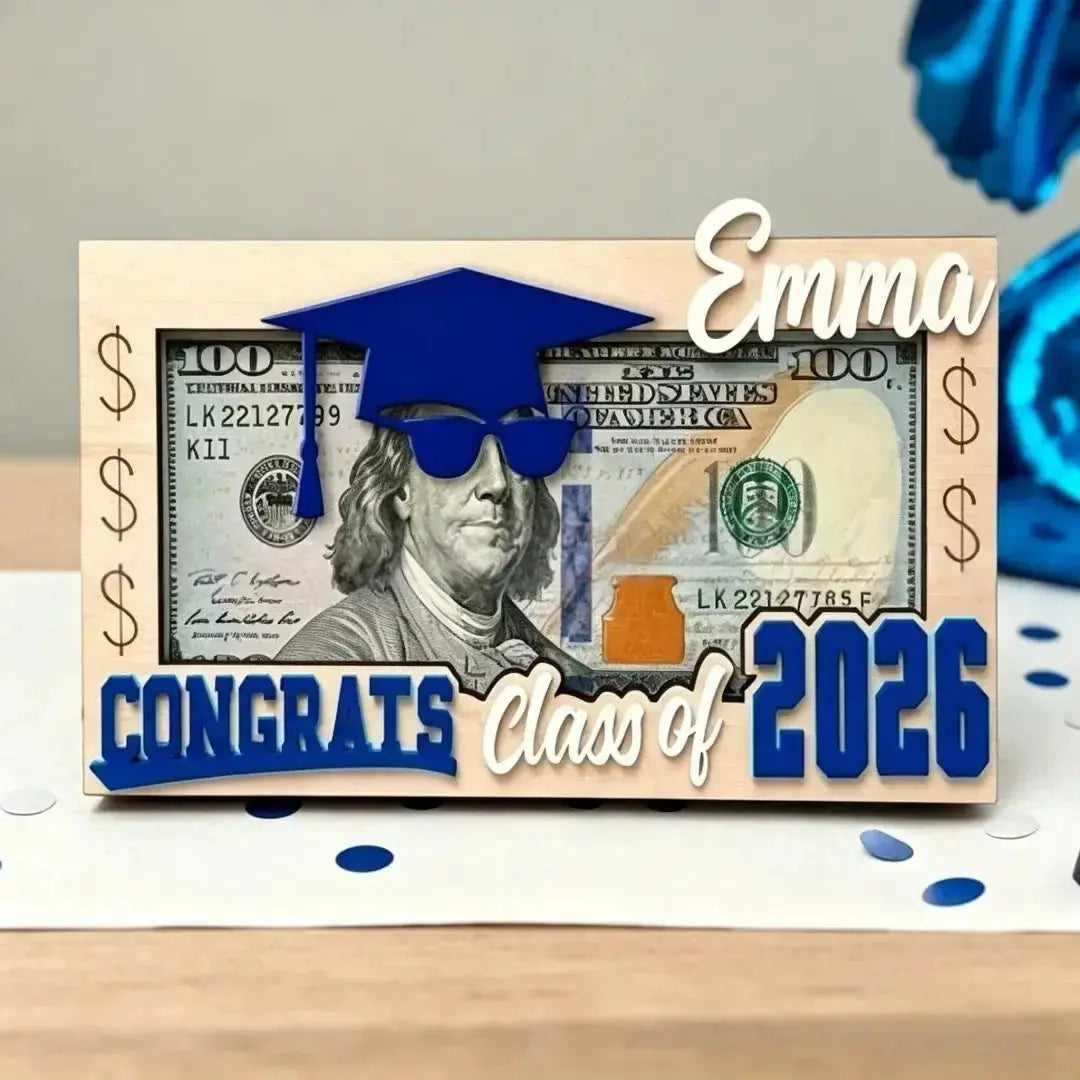 Unique Wooden Wallet Gift for Graduation and Birthdays by TED
