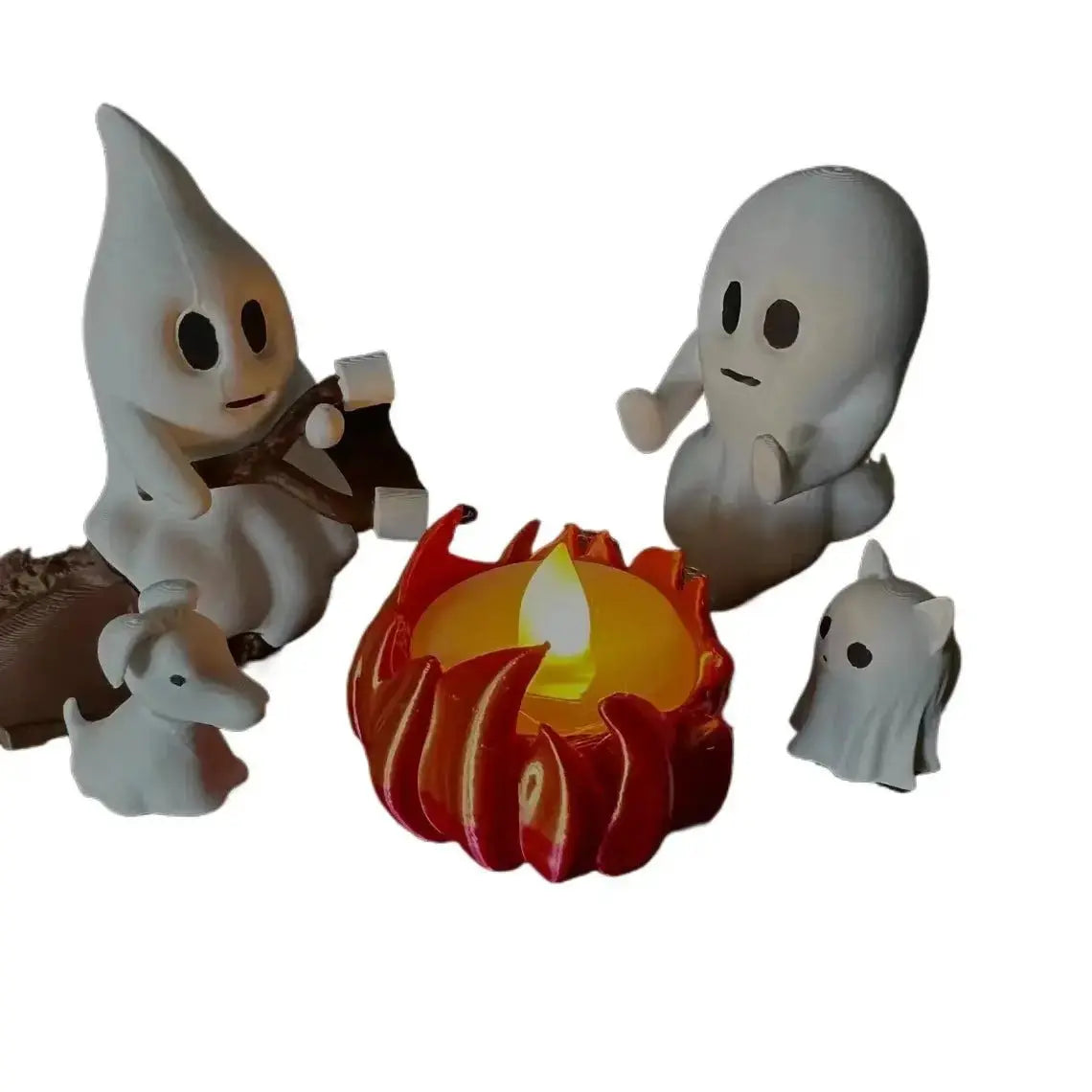 Halloween Night Light - Flickering Campfire Ornament Gift by TED