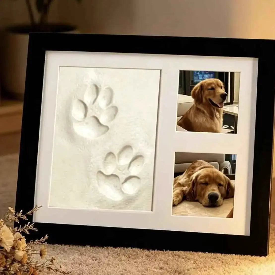 DIY Baby Handprint & Pet Paw Print Memorial Frame – Custom Keepsake Display for Lasting Memories - Cherished Harbor Gifts