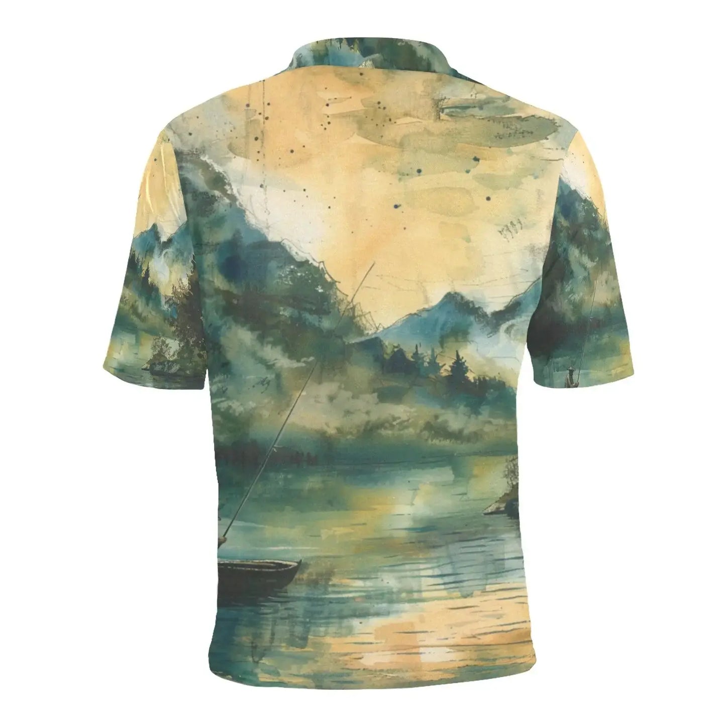 Stylish Fishing Apparel Gifts for Men - All Over Print Polo by Inkedjoy
