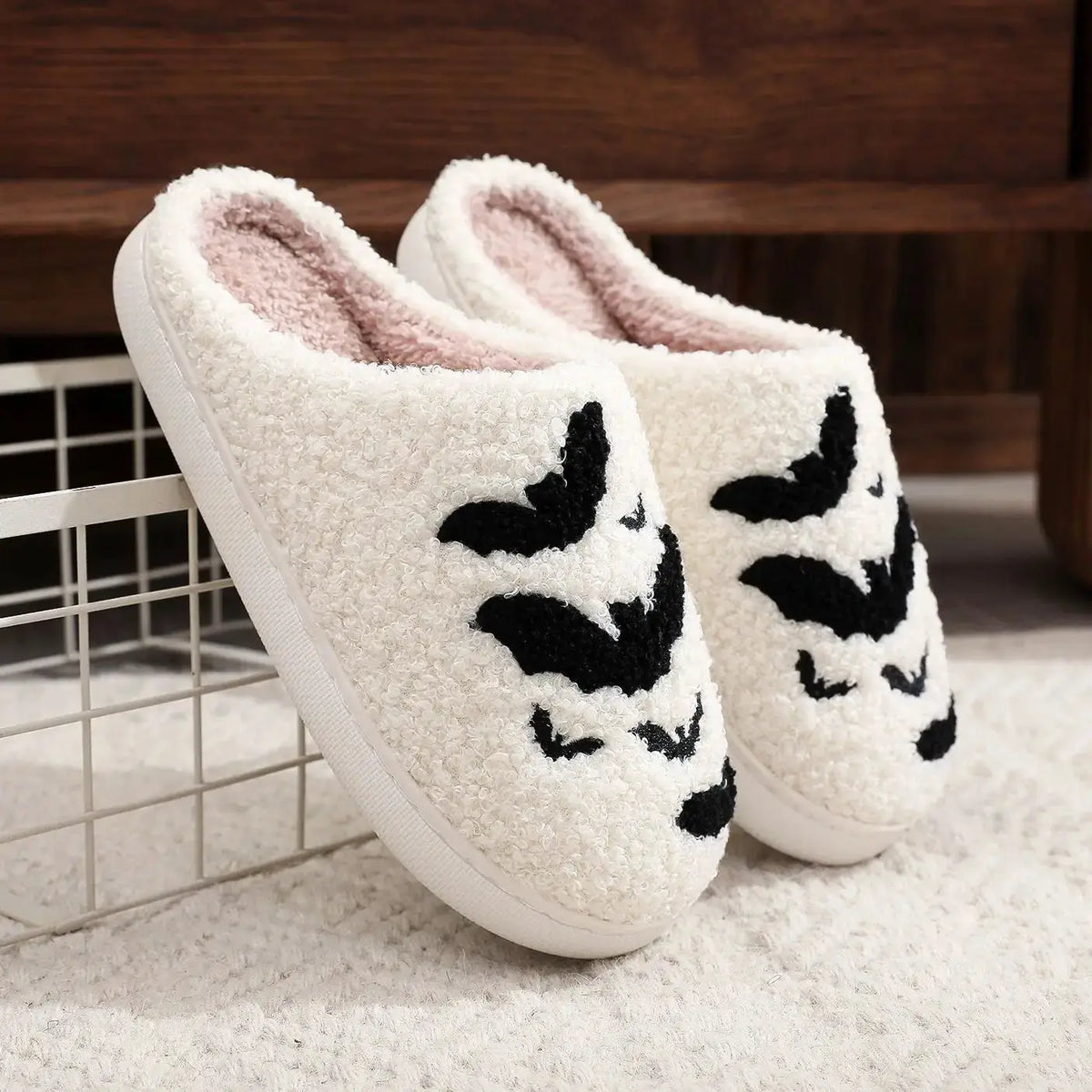 Cozy Halloween Plush Slippers – Spooky Comfort for Every Step by TED