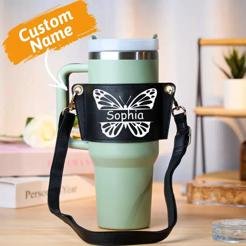 Personalized Tumbler Carrier Bag for 40oz Tumblers by Inkedjoy