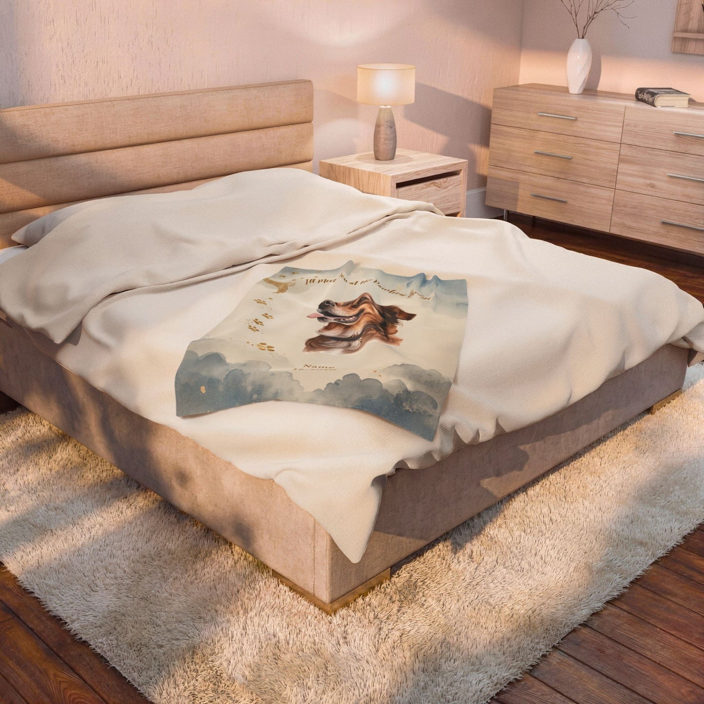Personalized Dog Memorial Blanket | Custom Pet Photo Gift - Cherished Harbor Gifts