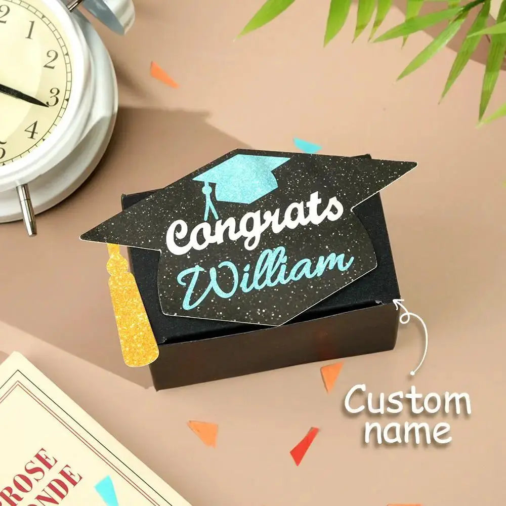 Personalized Graduation Gift Money Box for Cash Gifts by Inkedjoy