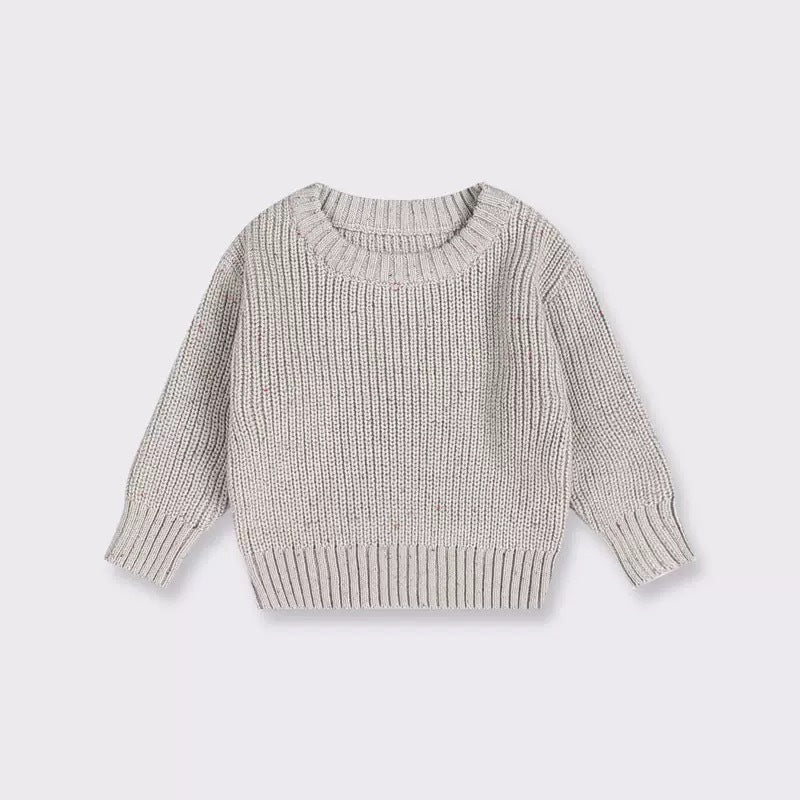 Personalized Hand Knitted Baby Sweater Soft Cotton Pullover - Cherished Harbor Gifts