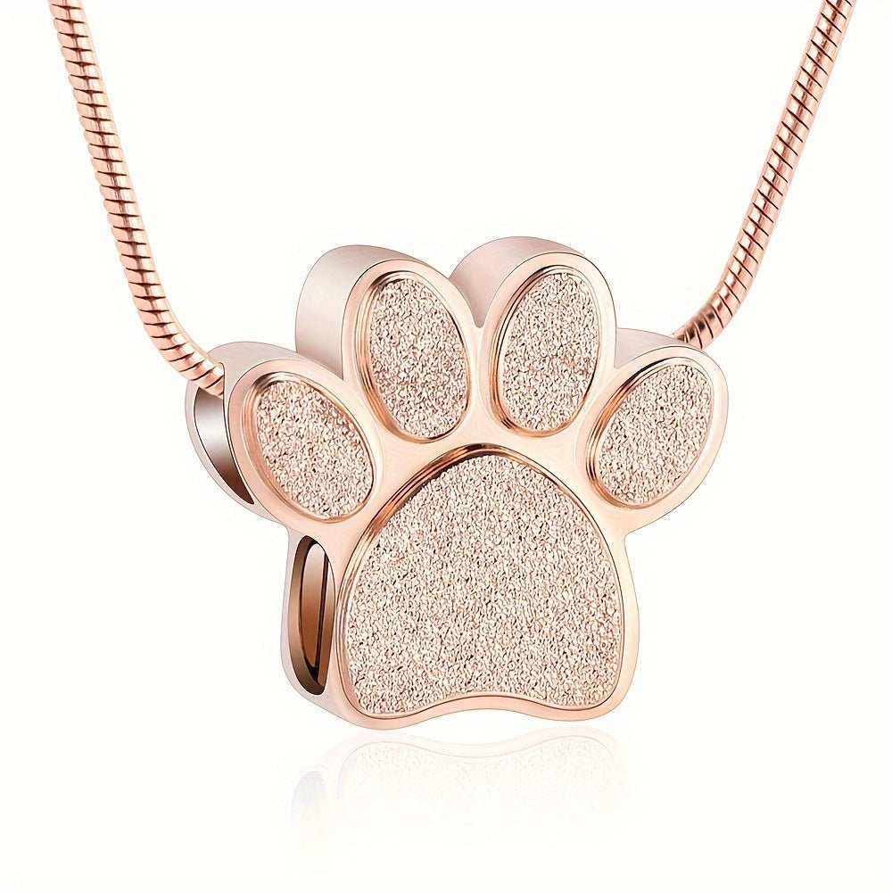Pet Memorial Ashes Necklace Personalized Keepsake Pendant - Cherished Harbor Gifts