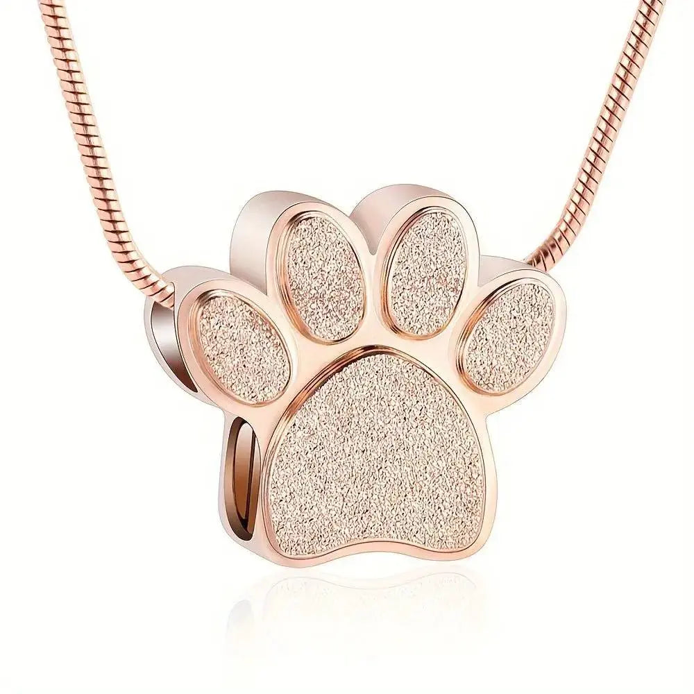 Pet Memorial Ashes Necklace Personalized Keepsake Pendant by TED