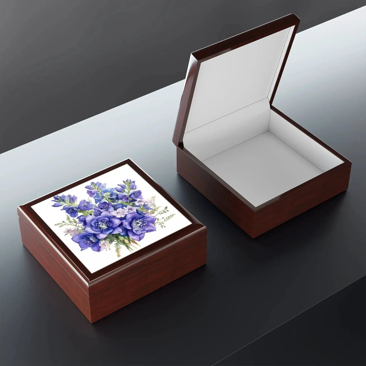 Elegant Floral Keepsake Jewelry Box - Gifts for Her Jewelry by Printify
