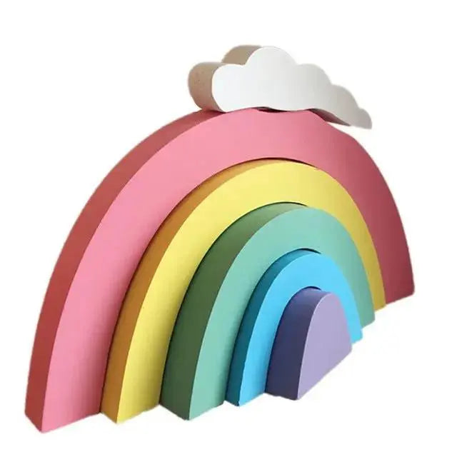 Personalized Wooden Rainbow Stacking Blocks - Ignite Your Child's Creativity by eprolo