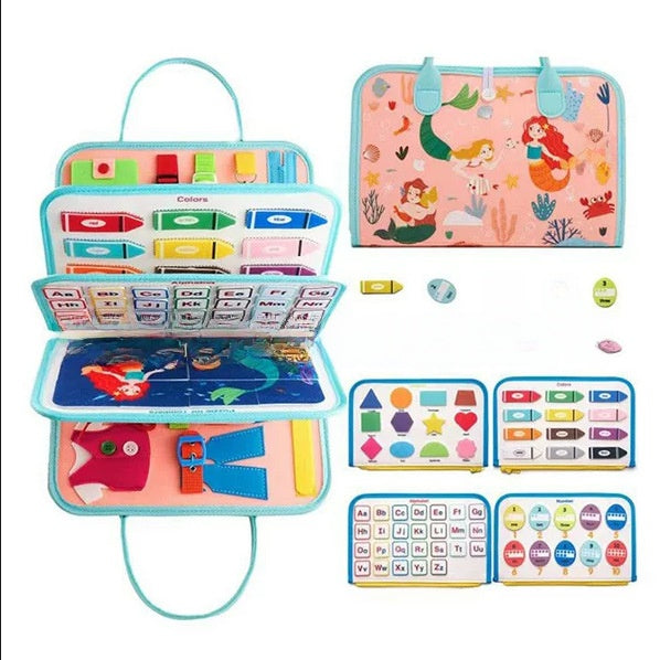 Montessori Sensory Activity Board for Toddler Learning Fun - Cherished Harbor Gifts
