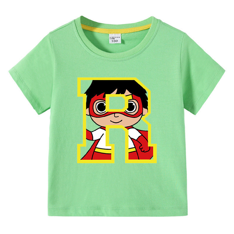 Cartoon T Shirts Kids - Unisex Cotton Summer Tee Ages 1-12 - Cherished Harbor Gifts