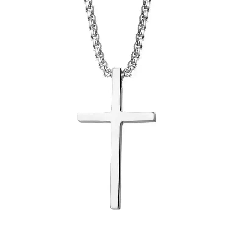 Stylish Cross Pendant Necklace Men for Hip Hop Fashion by TED