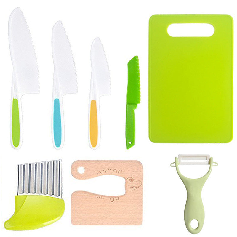 Kids Safe Toddler Kitchen Knife Set for Cooking Practice - Cherished Harbor Gifts