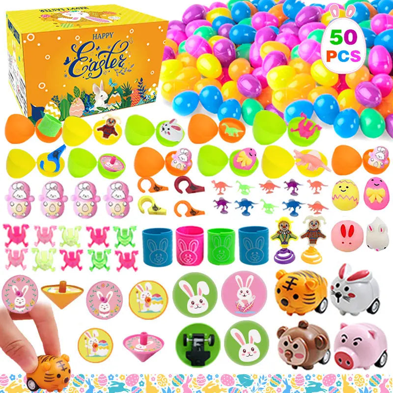 Easter Surprise Eggs with Hidden Toys for Children