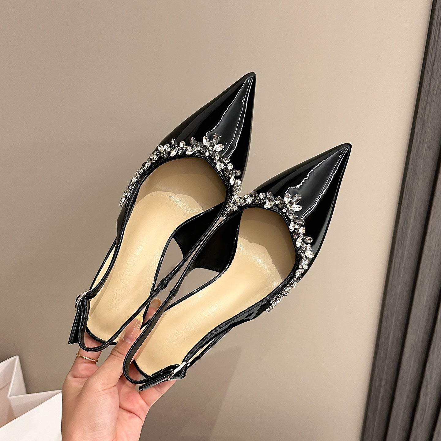Elegant Rhinestone Mule Heels for Stylish Women - Cherished Harbor Gifts