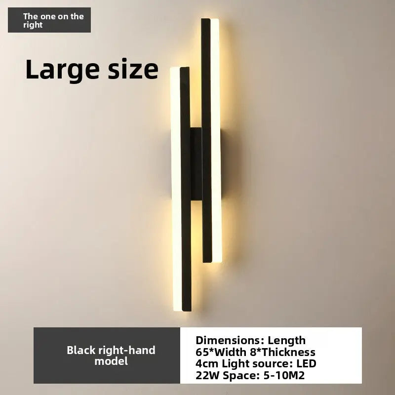 Modern Minimalist LED Wall Lamp | 3-Color Bedroom & Hallway Light by TED