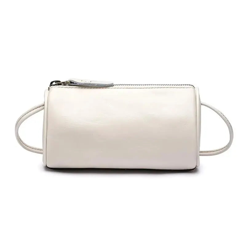 Personalized Genuine Leather Crossbody Bag | Custom Vintage Cowhide Shoulder Bag by TED