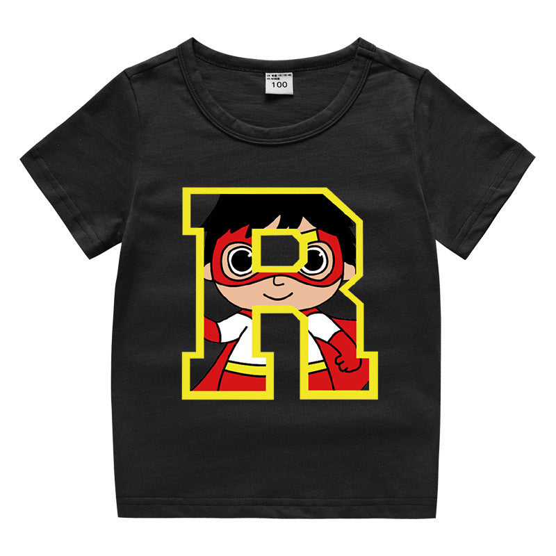 Kids Cartoon T-Shirt for Summer - Unisex Short Sleeve Tee - Cherished Harbor Gifts